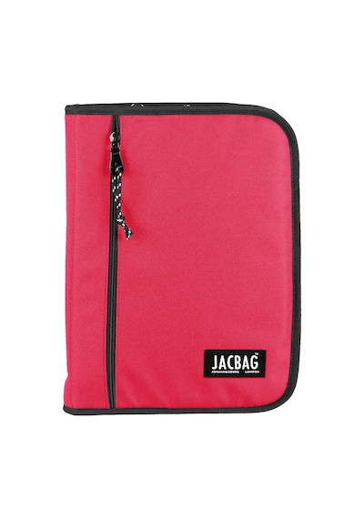 Jacbag Organizip-fermuarlı Dosya Çanta A4 Organizer Dosya-mercan Tek Renk