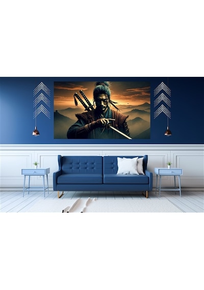 Ti-play Son Baskın 60x90cm Modern Samuray Pvc Çerçevesiz Tablo