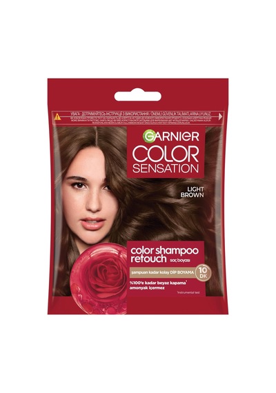 Color Shampoo Retouch Şampuan Kolaylığında Dip Boyası, Açık Kahve 5.0