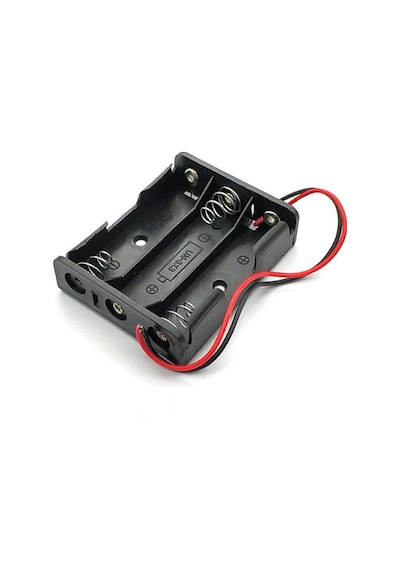 3'lü Aa Kalem Pil Kutusu Yuvası 4.5v Kablolu Kalem Pil
