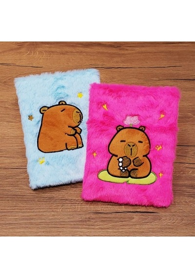 Ayıcık Motifli Peluş Kapaklı Defter
