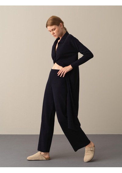 Xint Lacivert Regular Fit Pamuklu Triko Pantolon 850861