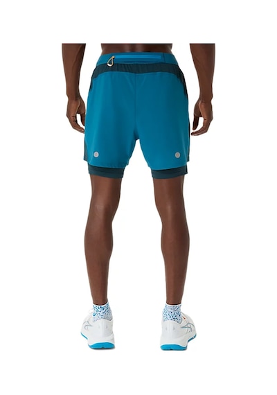 Asics Road 2n1 5" Erkek Mavi Koşu Şort 2011d245-302 Mavi