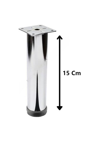 Koltuk Çekyat Yükseltme Ayağı Tablalı Krom Metal 15 Cm 4 Adet Diğer