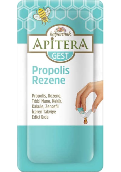 Apitera Gest Doğal Bal, Rezene, Nane, Kekik, Kakule, Zencefil Ve Propolis İçeren Takviye Edici 7 Li Saşe