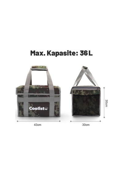 Coolist Cl36c 36 Litre Katlanabilir Termos Bez Çanta / Buzluk Fr Cl36c