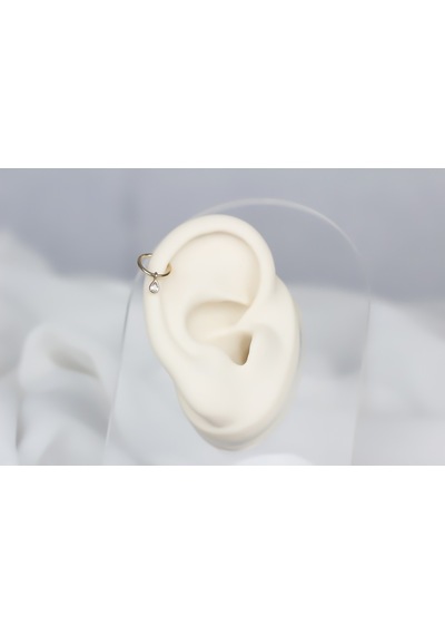 Glorria Altın Damla Halka Piercing