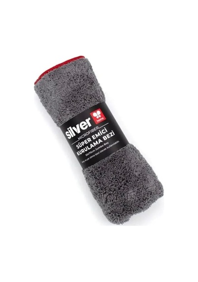 Tr Silver Home Jumbo Mikrofiber Süper Emici Havlu Kurulama Temizlik Bezi - Gri - 50x70 Cm. - 10 Adet Genel