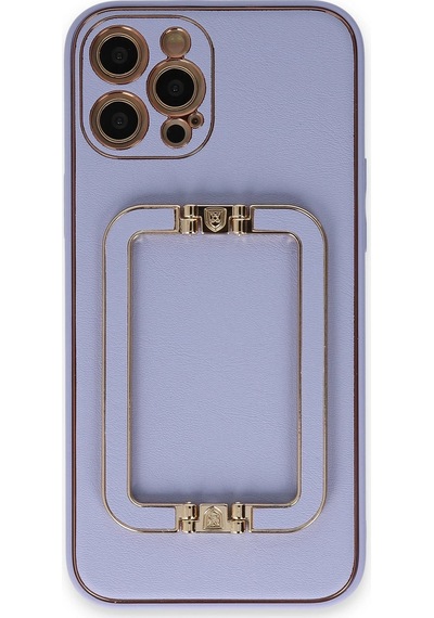 Newface - 223 - İphone 12 Pro Kılıf Coco Elit Kapak - Edntrend - - Lila