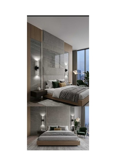 Bubbleflux Medium 40 Cm Modern Tasarım Led Aplik - Duvar Lambası - Siyah - Elektrikli - Beyaz Led Siyah