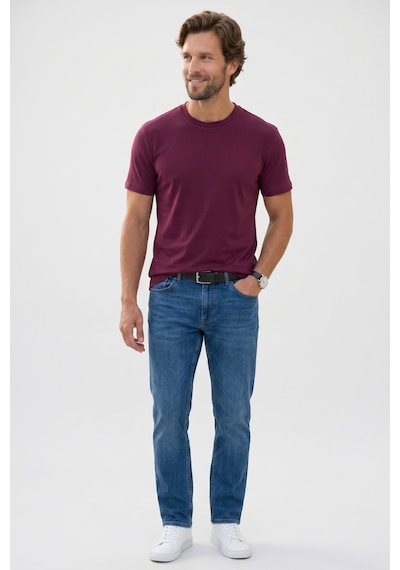 Tudors Erkek Regular Fit Klasik Kesim Ekstra Soft Modal Kumaş Bisiklet Yaka Kısa Kollu Bordo Tişört-50818 Tudors Erkek Regular Fit Klasik Kesim Ekstra Soft Modal Kumaş Bisiklet Yaka Kısa Kollu Bordo Tişört-50818
