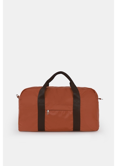 İcone Bag Kadın & Erkek Spor Çantası, Paraşüt Kumaş Önü Cepli Unisex Spor Fitness Gym Çantası Kiremit
