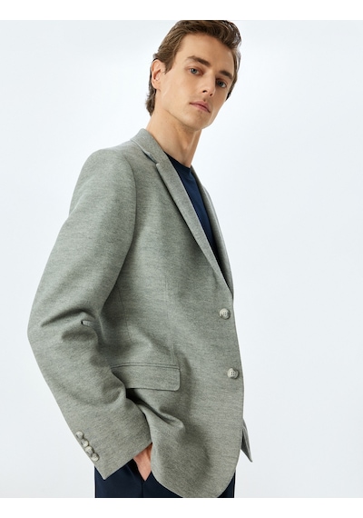 Koton Slim Fit Düğmeli Pamuk Karışımlı Mono Yaka Klasik Blazer Ceket Antrasit 5sam50005hk Antrasit Koton Slim Fit Düğmeli Pamuk Karışımlı Mono Yaka Klasik Blazer Ceket Antrasit 5sam50005hk Antrasit