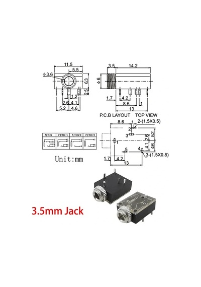 Ic-259 Stereo Şase 3.5mm Jak Konnektör Somunlu Diğer