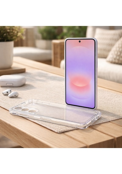 Samsung Galaxy A37 İle Uyumlu Kılıf Şeffaf Kamera Korumalı 3d