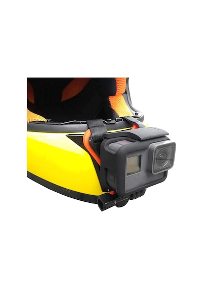Gopro Hero 8 Hero 9 Motorcu Kask Çene Bağlantı Jaw Mount Gp523 Turuncu
