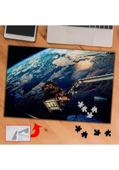 Dünyanın Çevresinde Uydu 240 Parça Puzzle Yapboz Tablo-441613