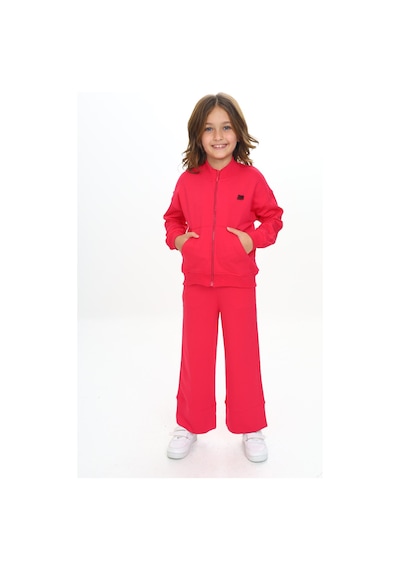 Toontoy Kids Toontoy Kız Çocuk Nakışlı Eşofman Takım Koyu Fuşya