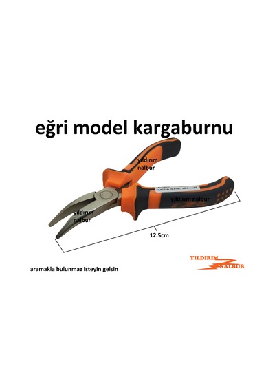Eğri Model Mini Kargaburnu Elektronikçi Küçük Karga Burun Kargabu