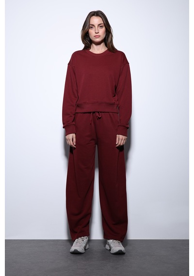 Antioch Basic Kadın Sweatshirt Ba25y920 Bordo