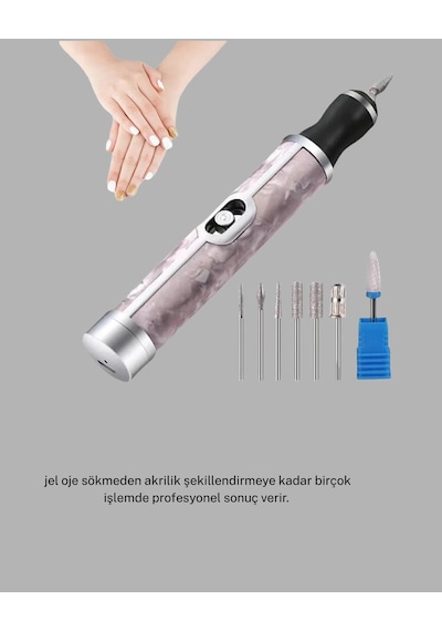 20.000 Rpm Tırnak Matkabı + Mini Led Oje Kurutma Cihazı Seti