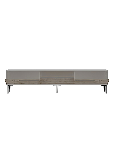 Tsa1805bts Meyra Tv Sehpası Beyaz-traverten-sılver 180cm Beyaz - Traverten - Gümüş