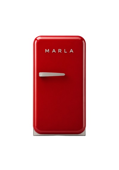 Elektromarla Retro Minibar Mini Buzdolabı Kırmızı