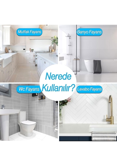 Badem10 2 Adet Beyaz Derz Kalemi Hızlı Kuruyan Yedek Uç Su Bazlı Kokusuz Derz Dolgu Fayans Yenileme Boyası