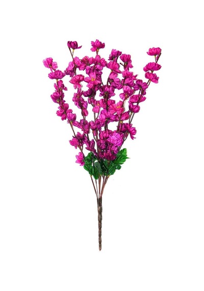 Nettenevime Yapay Çiçek Bahardalı Japon Kiraz Çiçeği 7 Dallı 57 CM Mor