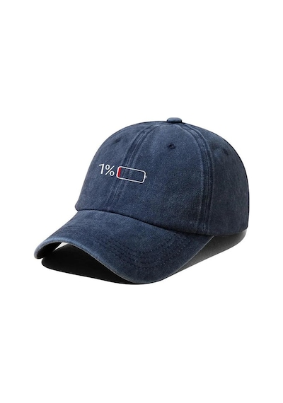 Valkyrie Low Battery Lacivert Şapka Unisex Vintage Pamuk Ayarlanabilir Baseball Cap Tasarım Şapka