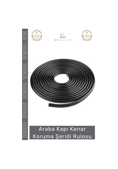 Korumafitili Esnek Dayanıklı Kauçuk Metal Klipsli Araç Kapı Bagaj Kenar Darbe Koruma Fitil Şeridi