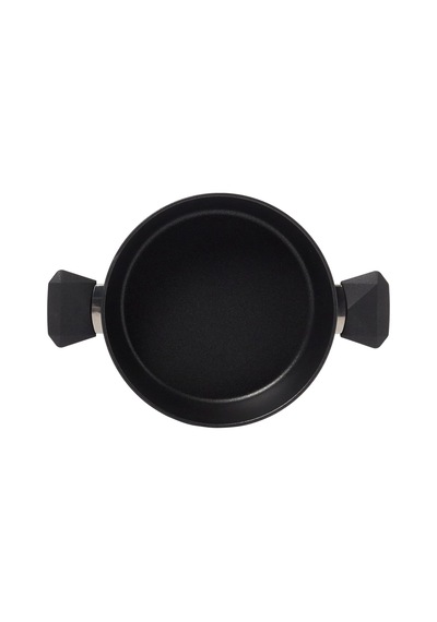 Tr Taç Pierre Cardin 1500023290 7 Parça Diamond Cook Graniks Tencere Seti, Siyah Genel