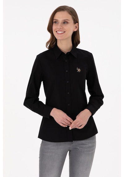 U.s. Polo Assn. Kadın Siyah Gömlek Basic 50295710-vr046 Siyah