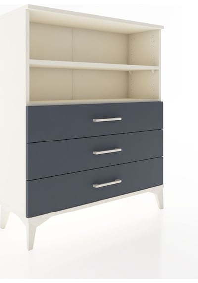 Arges Şifonyer 2 Raflı 3 Çekmeceli 88x30x106 Aytaşı-antrasit Aytaşı