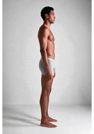 Trendybee Erkek Slim Fit Gri Boxer 5 Adet Paket Likralı Rahat Kesim Özel Kutulu