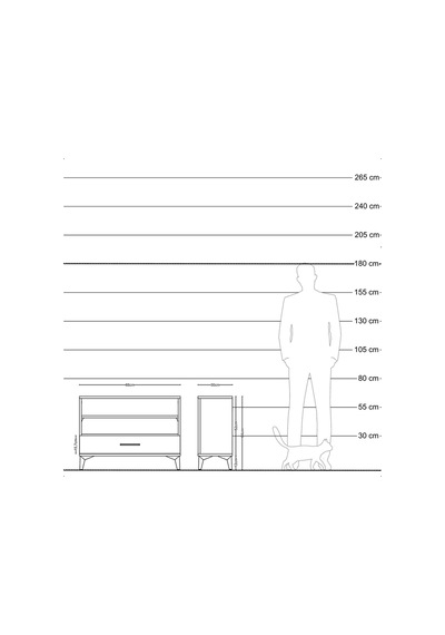 Arges Şifonyer 2 Raflı Tek Çekmeceli 88x30x64 Antrasit-çam Antrasit