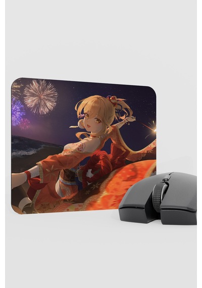 Yoimiya Genshin Impact Anime Gacha V4 - 22x18 Gaming Mouse Pad Fare Altlığı