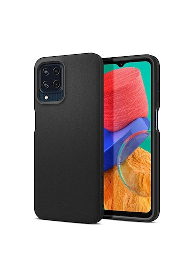 Samsung Galaxy M33 5g İle Uyumlu Kılıf Essential Sand Blast Back Matte Black - Acs04236 Diğer