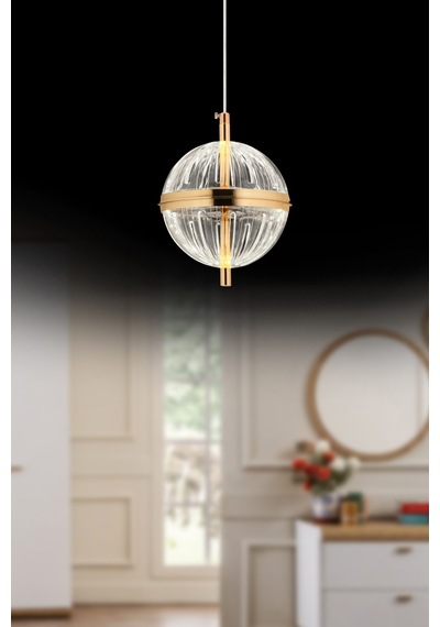 Orbital Tekli Gold Avize Gold