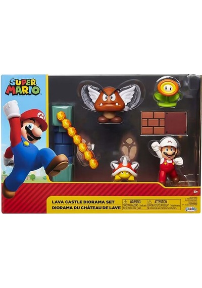 Süper Mario Lav Kalesi Diorama Oyun Seti 40015