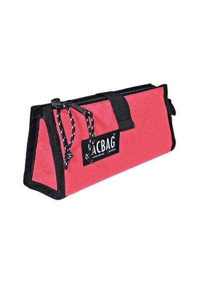 Jacbag Twın Case Pro-iki Bölmeli Masa Üstü Kalem Kutusu Twin-mercan renkli
