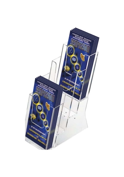 4 Katlı 1/3 A4 Masaüstü Broşürlük 5li Paket