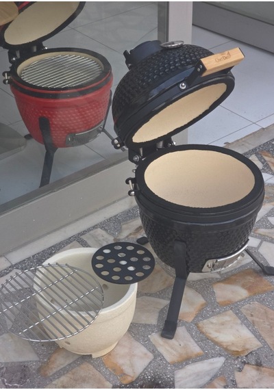 Chefden Prime 13 Seramik Kömürlü Siyah Barbekü