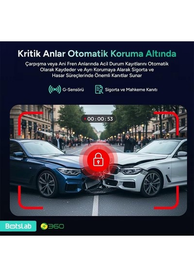 Hk40 Plus Araç İçi Kamera 4k, Dahili Gps, 5.8ghz Wi-fi