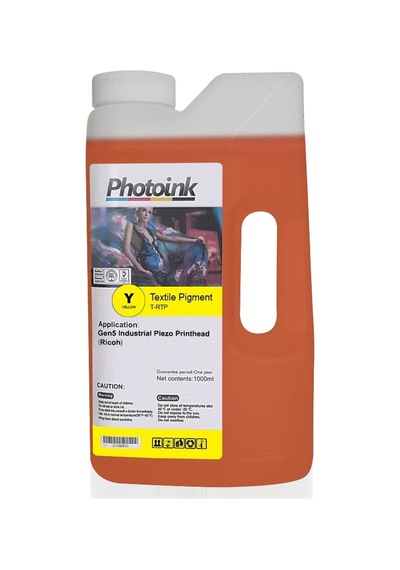 Ricoh Gen4/gen5 Kafa Uyumlu 1000 Ml Sarı Yellow Tekstil Mürekkep T - Rtp