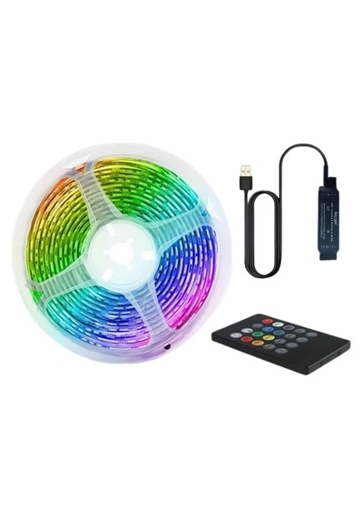 Rgb Şerit Led 10 Metre Led Işık Kumanda İle Kontrol Rgb 24501860
