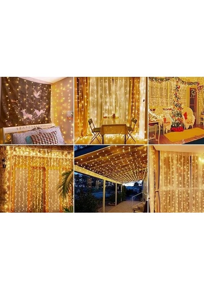 3x2 Metre 8 Fonksiyonlu Animasyonlu Perde Led Işık Kalın Telli Saçak Led Işık 240 Led Yılbaşı Işık Saçak Süsleme Gün Işığı 3x2 Metre 8 Fonksiyonlu Animasyonlu Perde Led Işık Kalın Telli Saçak Led Işık 240 Led Yılbaşı Işık Saçak Süsleme Gün Işığı