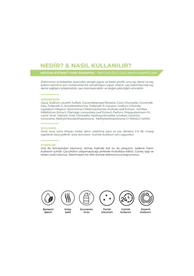 Matcha Therapy Mucize Moisture Shampoo Nemlendirici Yapılandırıcı Onarıcı Şampuan 250 Ml - 802107965 Tüm Saç Tipleri Matcha Therapy Mucize Moisture Shampoo Nemlendirici Yapılandırıcı Onarıcı Şampuan 250 Ml - 802107965 Tüm Saç Tipleri