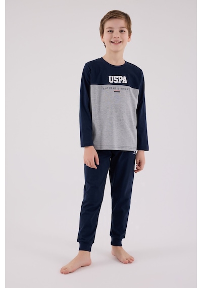 U.S. Polo Assn. Erkek Çocuk Lacivert Pijama Takımı 5274-48768 Lacivert
