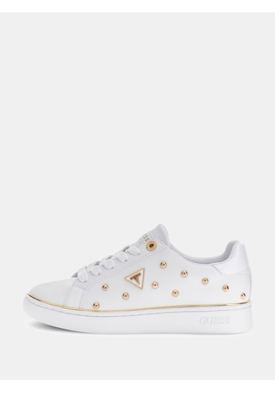 Guess Bonitah Studs Kadın Spor Ayakkabı Flpbonele12 Beyaz